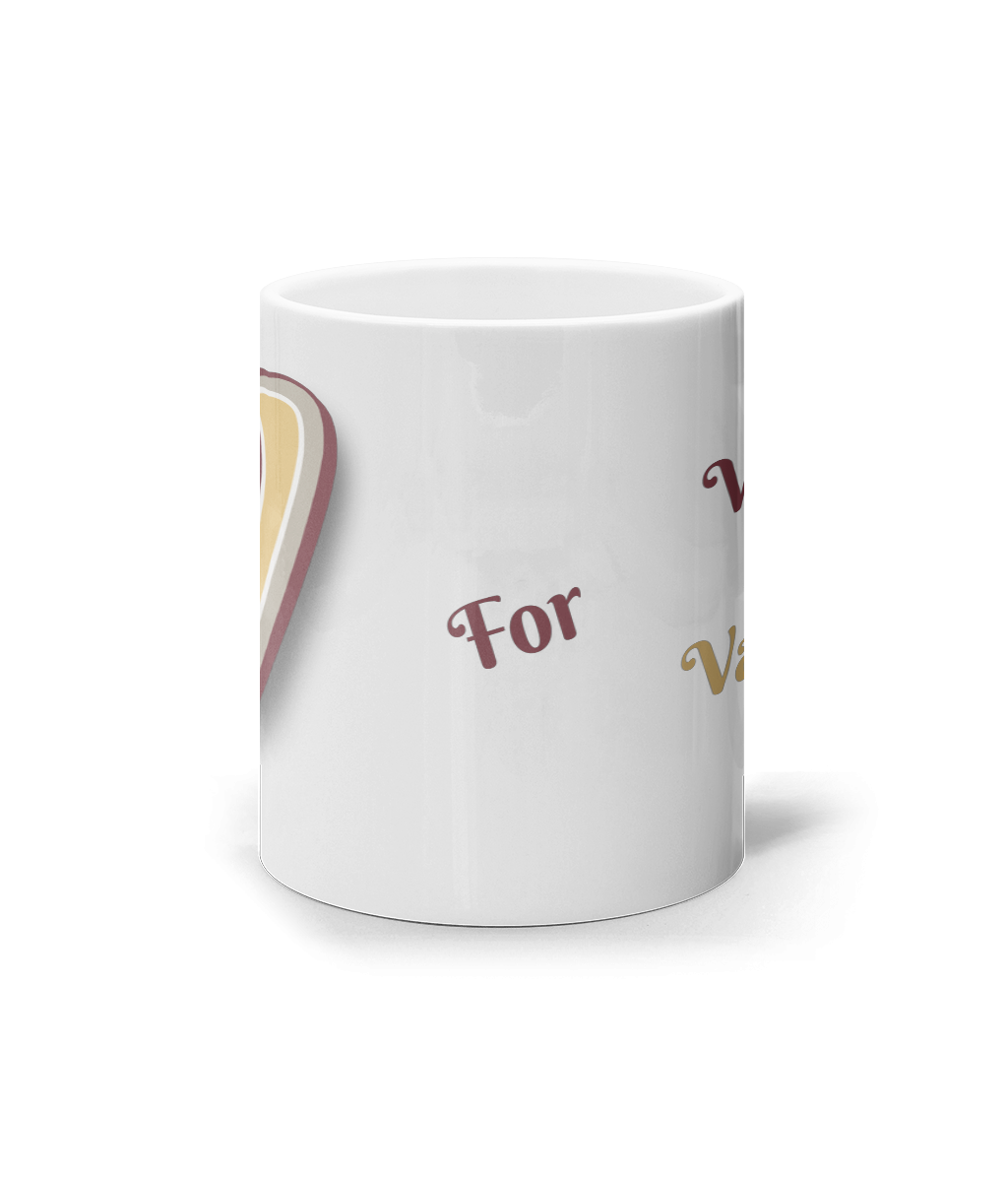 "V"_Initial name_11oz mug