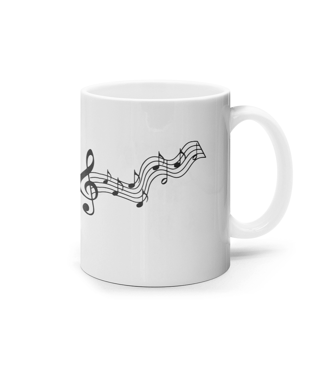 Music notes_11oz mug
