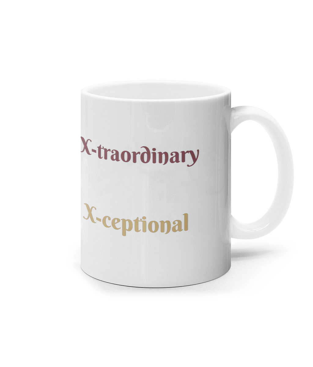 "X"_Initial name_11oz mug